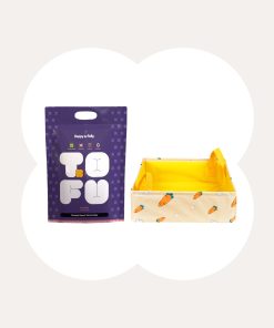 Travel Buddy Kit: 5.5 lbs Cat Litter & Foldable Litter Box