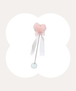 Pink Heart  Cat Teaser Wand