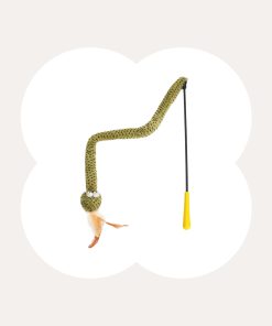 Snake Shaped Wand Cat Toy