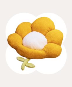 Orange Flower Cat Bed