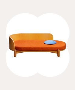 35.9'' Wooden Sunset Cat Couch for Multiple Cats - Stylish Lounge & Play